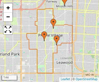 Area schools map